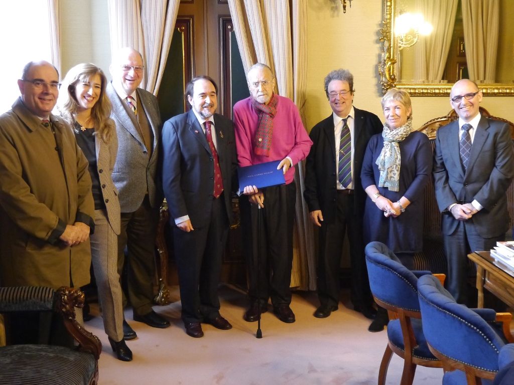 Entrega de Paul Harris al Alcalde de Bilbao Iñaki Azkuna de el Rotary Club Bilbao