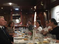 Asistentes a la cena de cambio de Junta directiva 2018/19