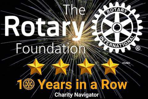 La Fundación Rotaria (LFR) máxima puntuación 10 años seguidos